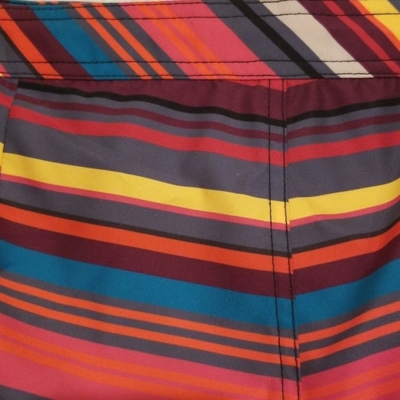 💕MR TURK (TRINA TURK)💕 Striped Chico Swim Trunks - Picture 6 of 8